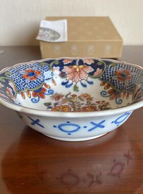 Makkum 荷兰陶瓷名镇 稀有彩色手绘花鸟原盒证书收藏碟 挂盘 赏盘