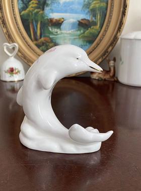 AYNSLEY 安兹丽 Little Sweetheart 小甜心瓷海豚 创意装饰瓷摆件