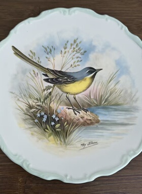 Royal Albert 皇家阿尔伯特 1982年产林地鸟类收藏盘 整套装饰碟