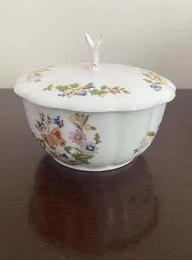 AYNSLEY 安兹丽 Cottage Garden 村舍花园首饰盒 英国瓷盖罐 摆件