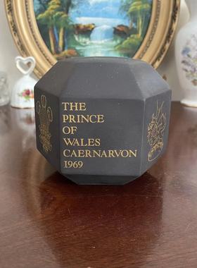 Wedgwood 韦奇伍德 1969年查尔斯玉石浮雕瓷盒  Jasperware零钱罐