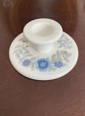 Wedgwood 韦奇伍德 英国CLEMENTINE 烛台 中古收藏台面装饰蜡烛座
