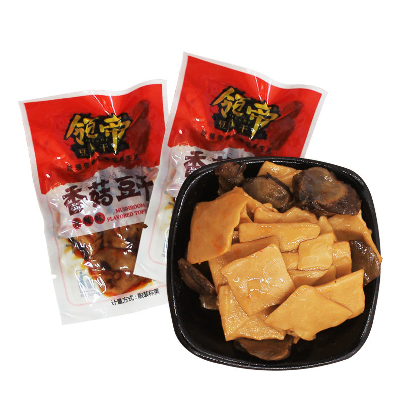 领帝香菇小包装3斤整箱网红豆干 领帝食品豆腐干