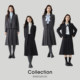 Mi Dian black woolen suit women's new autumn and winter college student interview formal short small suit jacket