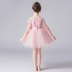 Hoa cô gái váy công chúa váy fluffy sợi trẻ em ăn mặc nhỏ chủ trang phục piano trang phục sinh nhật buổi tối - Váy trẻ em
