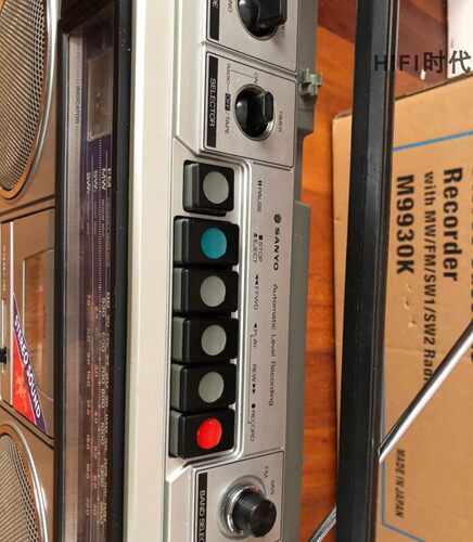 日本三洋M9940K收录机纯进口便携式磁带机老式收音机库存老货 - 图1
