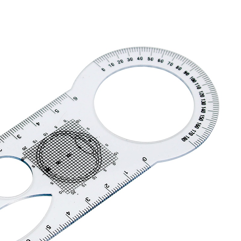 眼科多功能尺眼底绘图尺测瞳距瞳孔角膜测量尺新款透明pet-图3