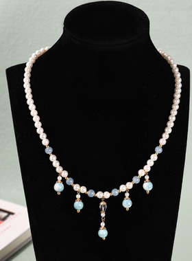 汉服写真拍照唐制流苏配饰珍珠