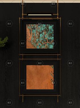 中山工厂直销墙壁高级感壁画灯客厅装饰画沙发书房中古设计师定制