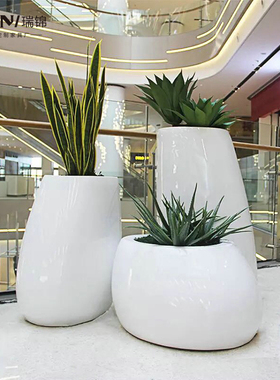 异形商场售楼处美陈大花瓶摆件