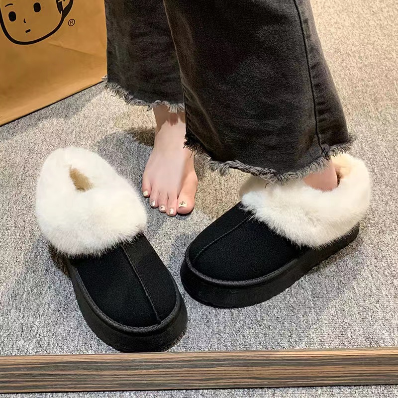 俞兆林毛毛雪地靴女新款松糕厚底面包鞋加绒加厚保暖棉鞋休闲爆款_淘宝内购会_女鞋