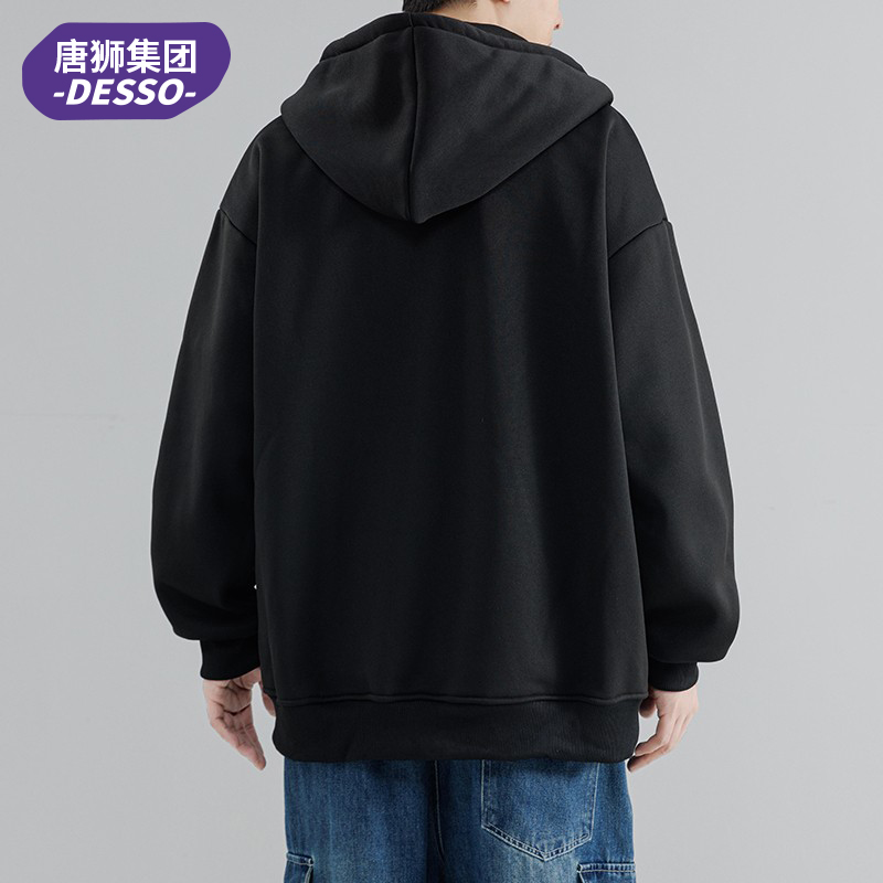 唐狮DESSO卫衣男拉链开衫连帽运动休闲春秋款外套2024新款秋冬季_淘宝内购会_男装