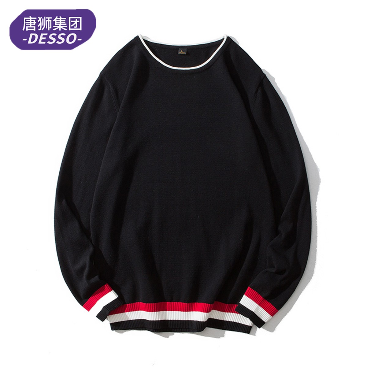 唐狮集团DESSO慵懒长袖毛衣男女款2024春秋款保暖条纹学生上衣服_淘宝内购会_-第2张图片-提都小院
