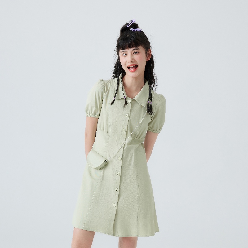 紫涵X型衬衫连衣裙夏季新款文艺森系复古通勤中长裙收腰裙子_淘宝内购会_女装/女士精品