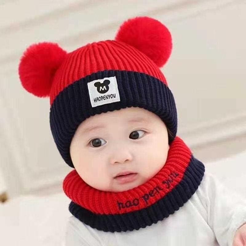 二件套儿童围脖宝宝围脖脖子圈脖冬套针织保暖男女小孩围巾卡通_淘宝内购会_服饰配件/皮带/帽子/围巾