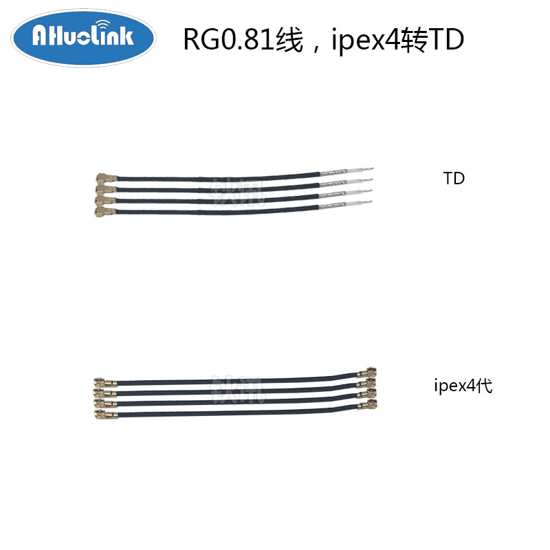 耐高温RG1.13同轴天线馈线WiFi模块ipex1转焊接转ipex4跳线延长线 - 图1