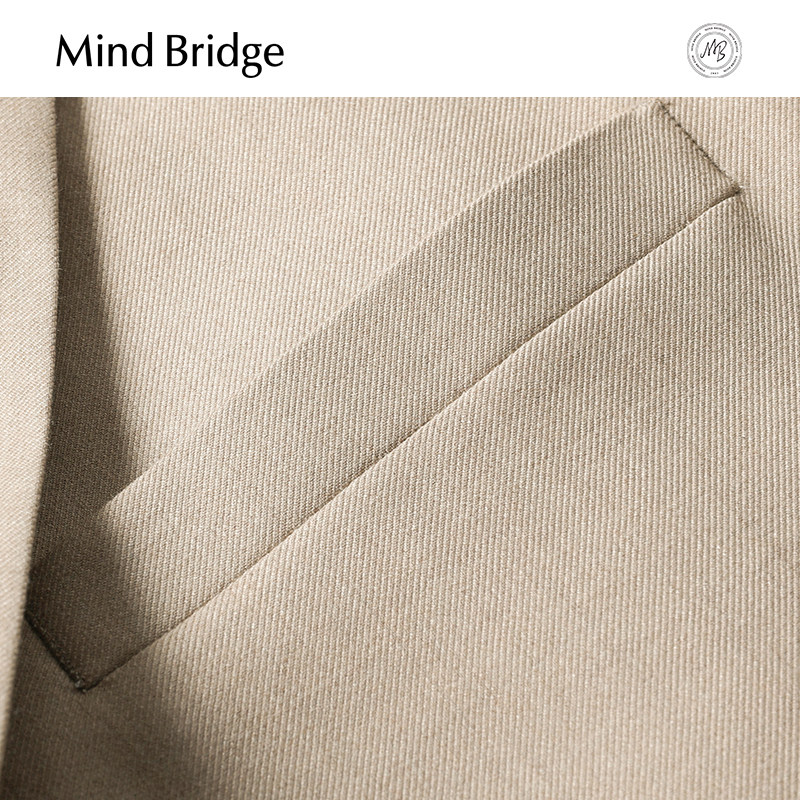 Mind Bridge【绵羊毛】男士平驳领西服2026新款西装春季商务正装,淘宝优惠券,粉丝福利购,淘宝优惠卷