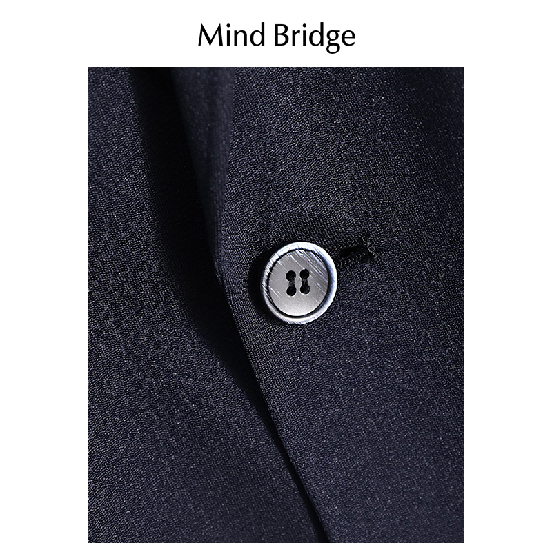 MindBridge百家好2024新款韩版通勤西服男士商务休闲西装春季外套 - 图3