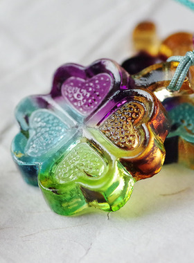 少女心项链原创幸运四叶草可爱