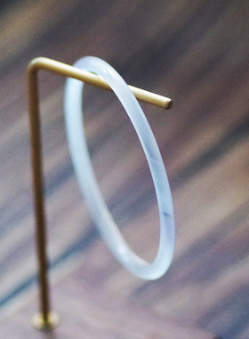 冰白极细玛瑙古典风叮当配饰玉髓