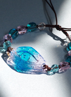 一眼万年小众设计琉璃女小巧手链