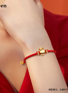 男女编织绳原创设计可穿珠手绳