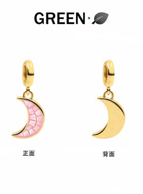 diy配饰串珠月亮贝壳手绳