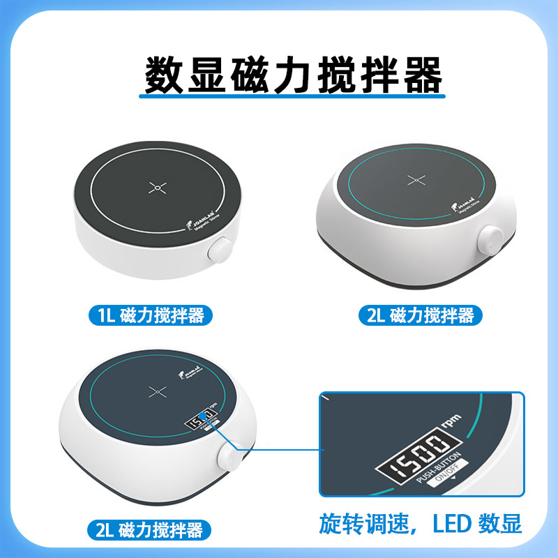 群安仪器实验室磁力搅拌器电磁搅拌机数显加热恒温六联四联小型台