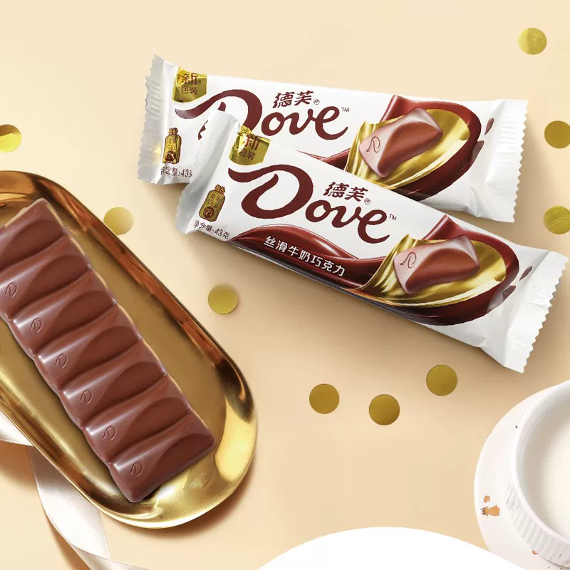 Dove Шоколад Молочный Чистый чёрный и белый шоколад плитка 43г*6 Подарки на день рождения шоколадные закуски