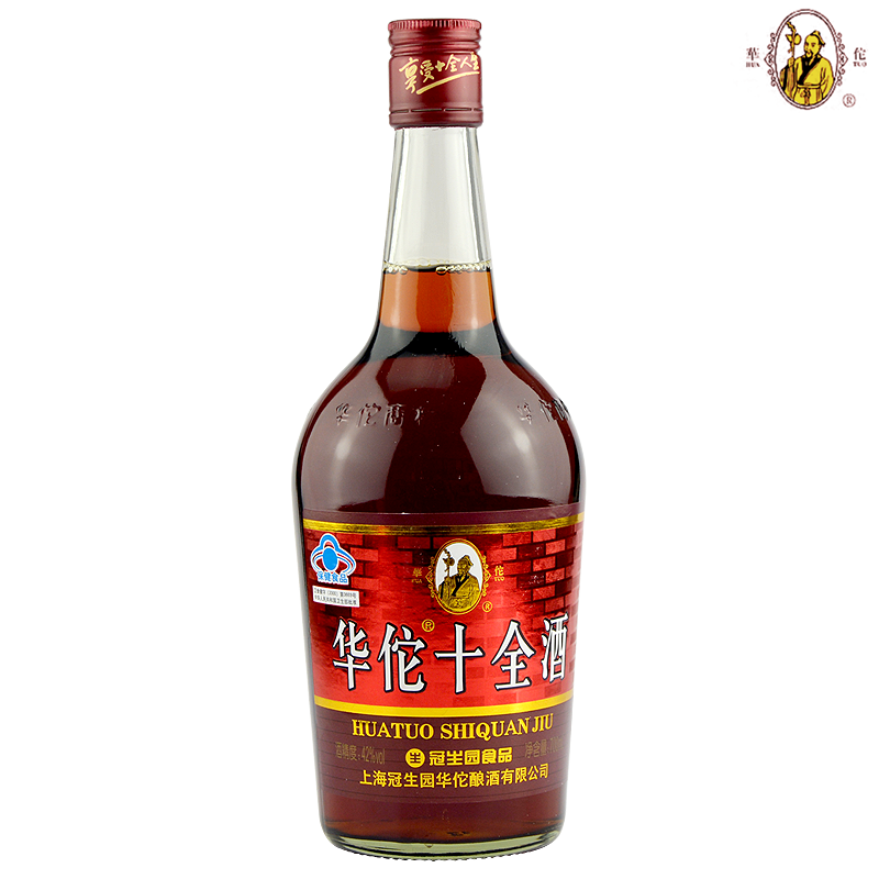 冠生园华佗牌十全酒42度700ml*6瓶装保健黄酒上海华佗酒送长辈 - 图2
