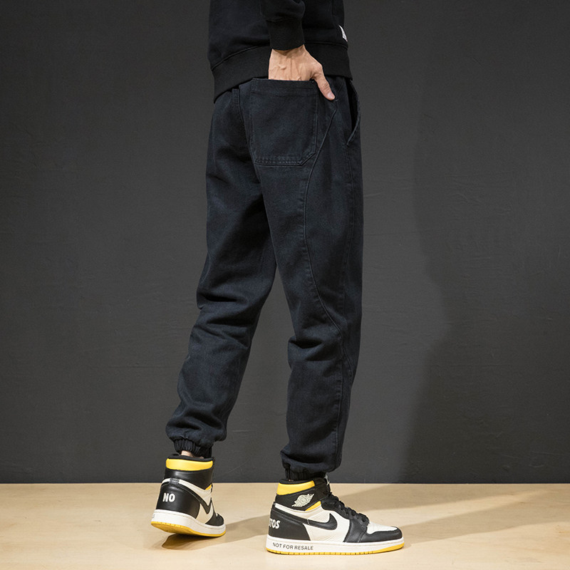 秋冬男士宽松加肥加大码胖子牛仔裤 牧蕾牛仔裤