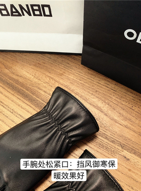 皮手套女冬保暖加绒加厚防风防水触屏情侣男薄开车韩版可爱秋骑车