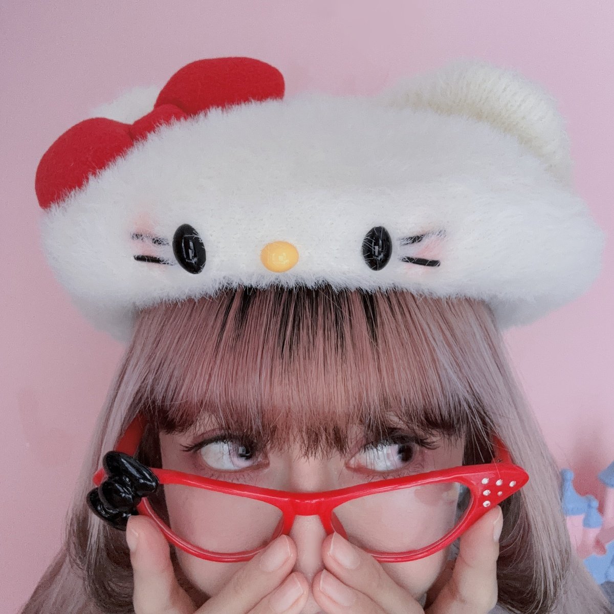 特价 日系猫咪耳朵蝴蝶结原宿Y2K女可爱软妹画家秋冬显脸小贝雷帽,淘宝优惠券,粉丝福利购,淘宝优惠卷