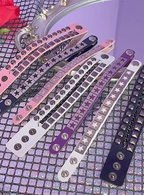 朋克嘻哈铆钉链条手环