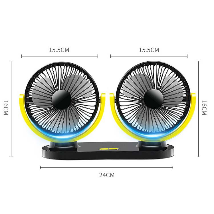 车载风扇USB12v车内用24v大风力货车吊吸顶强力静音制冷小电风扇 - 图2