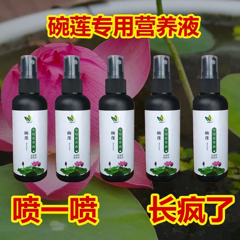 碗莲专用营养液睡莲荷花防黄叶催芽促开花肥料水培营养液水溶肥