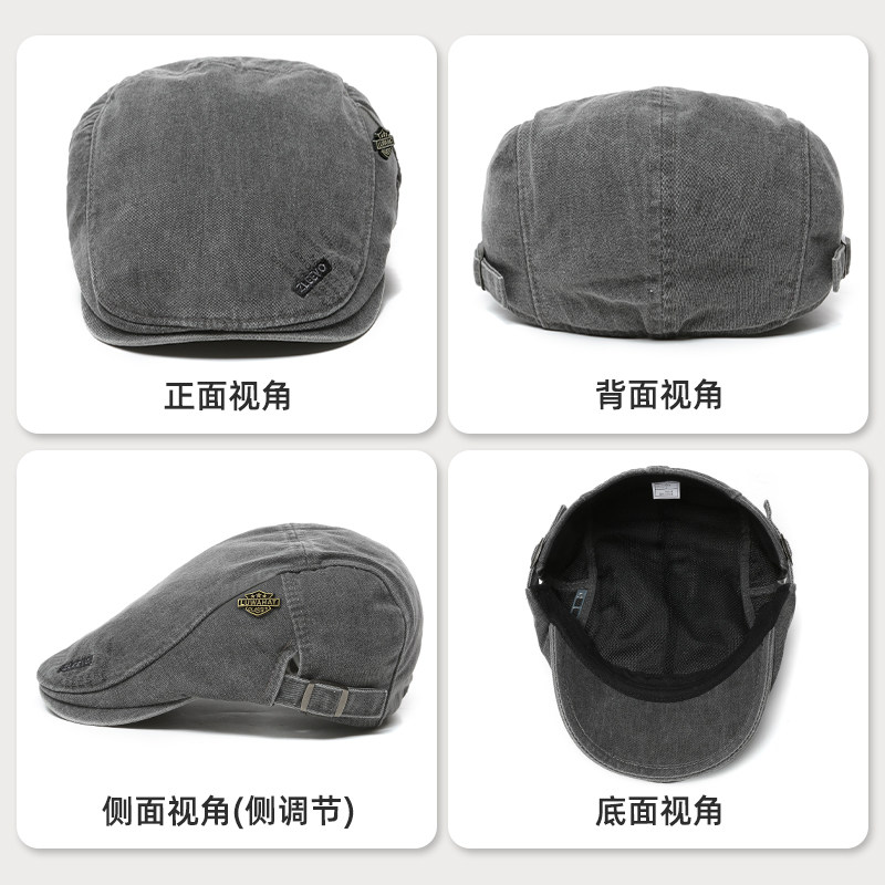 路瓦帽子男士新款春秋四季水洗棉布鸭舌帽户外遮阳休闲钓鱼贝雷帽,淘宝优惠券,粉丝福利购,淘宝优惠卷