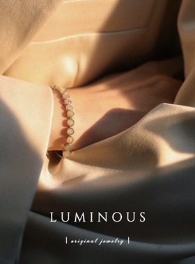 欧泊手链天然彩宝石小众设计轻奢