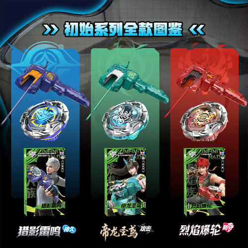 奥迪双钻飓风战魂赤金王座陀螺斗战圣佛烈风天翼玩具限定礼盒套装 - 图0