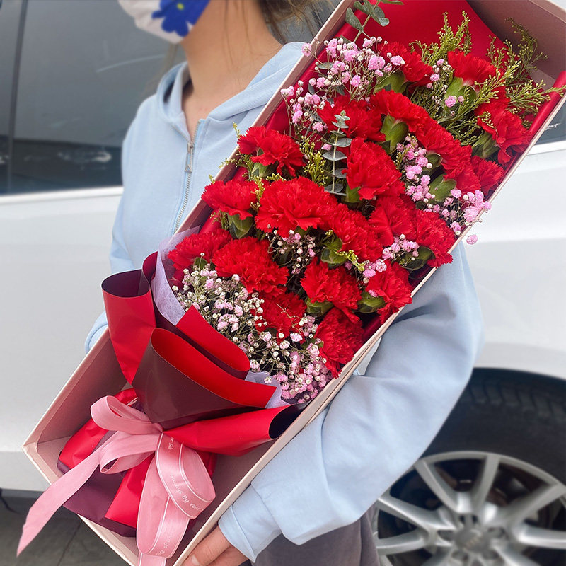 母亲节花束康乃馨鲜花礼盒全国同城速递配送妈妈爱人生日礼物送花