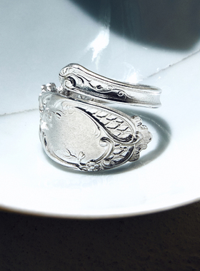 雕花开口宝石戒指水晶