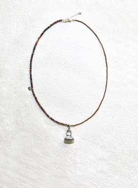 黄铜蝴蝶花卉动物印章吊坠