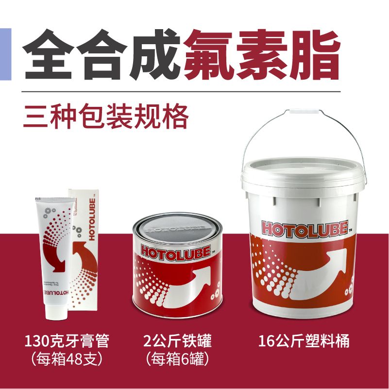 HOTOLUBE虎头全合成氟素脂 PTFE含氟NSF食品级滑道导轨花键润滑脂 - 图2