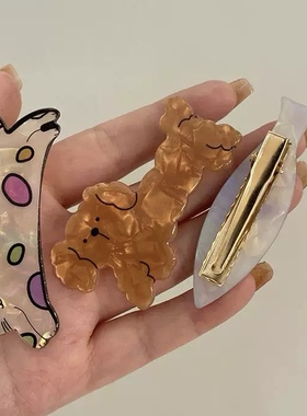 韩系甜美萌趣小猫鸭嘴发夹