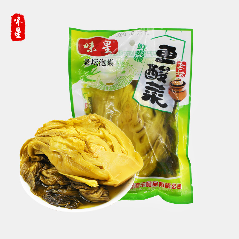 味星牌四川老坛酸菜农家自制泡青菜酸菜鱼的酸菜400gx5袋 - 图1