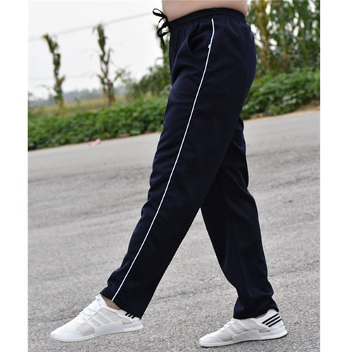 藏蓝蓝白边学生校服裤初高中生小学生校裤一道杠蓝色黑色运动裤子 - 图3