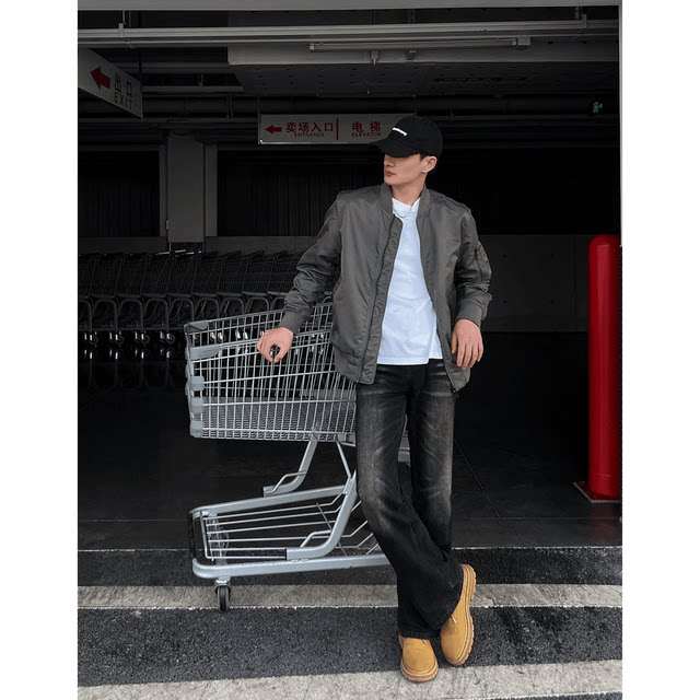 ENF US Air Force MA1 flight jacket short thickened