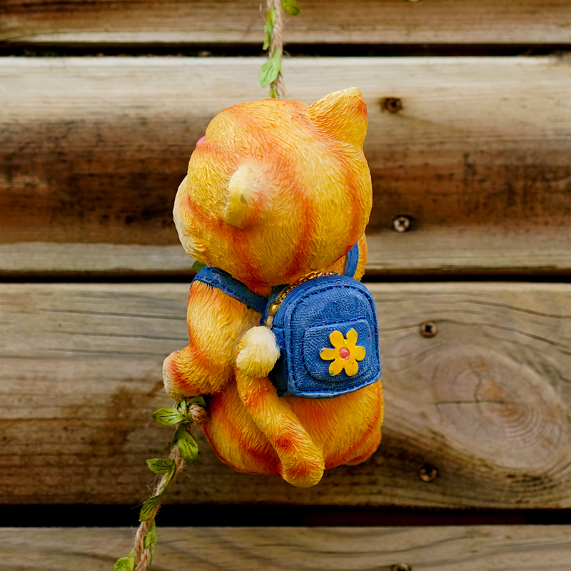 可爱小猫咪户外花园艺壁挂墙装饰庭院子树挂花盆挂幼儿园装饰摆件,淘宝优惠券,粉丝福利购,淘宝优惠卷