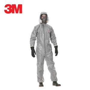 3M4570防护服连体带帽化学透气实验室防酸碱工作服喷漆防尘防化服