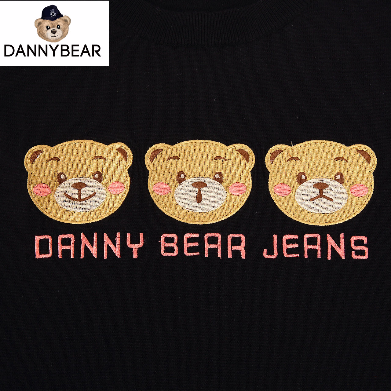 #专享#DANNYBEARJEANS三只小熊时尚百搭女式圆领毛衣DJY0881083